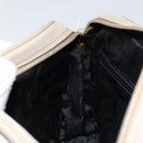 Salvatore Ferragamo Vala Shoulder Bag Suede Beige Gold Auth BA7057-20