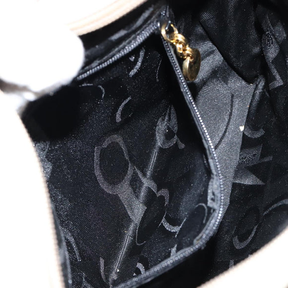 Salvatore Ferragamo Vala Shoulder Bag Suede Beige Gold Auth BA7057