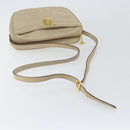 Salvatore Ferragamo Vala Shoulder Bag Suede Beige Gold Auth BA7057-7