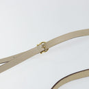 Salvatore Ferragamo Vala Shoulder Bag Suede Beige Gold Auth BA7057-8