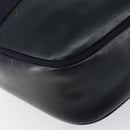 Salvatore Ferragamo Vala Shoulder Bag Leather Navy Gold Auth BA7059-15