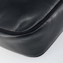 Salvatore Ferragamo Vala Shoulder Bag Leather Navy Gold Auth BA7059-17