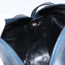 Salvatore Ferragamo Vala Shoulder Bag Leather Navy Gold Auth BA7059-20