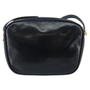 Salvatore Ferragamo Vala Shoulder Bag Leather Navy Gold Auth BA7059-2