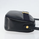 Salvatore Ferragamo Vala Shoulder Bag Leather Navy Gold Auth BA7059-3
