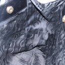 Salvatore Ferragamo Vala Shoulder Bag Leather Black Gold Auth BA7064-19