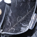 Salvatore Ferragamo Vala Shoulder Bag Leather Black Gold Auth BA7064-20