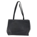 Salvatore Ferragamo Vala Shoulder Bag Leather Black Gold Auth BA7064-2