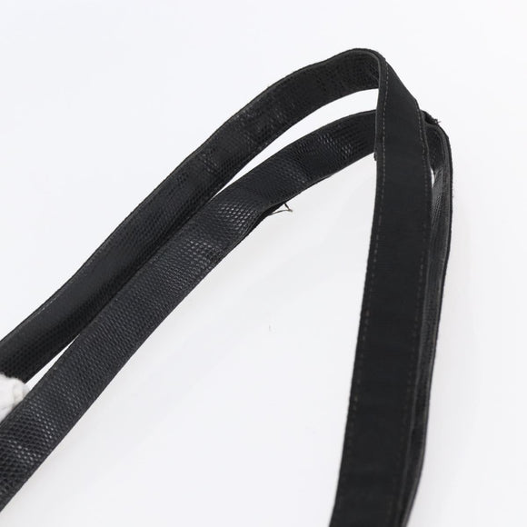 Salvatore Ferragamo Vala Shoulder Bag Leather Black Gold Auth BA7064