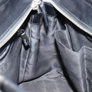 Salvatore Ferragamo Gancini Tote Bag Leather Black Silver Auth BA7066-19