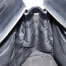 Salvatore Ferragamo Gancini Tote Bag Leather Black Silver Auth BA7066-20