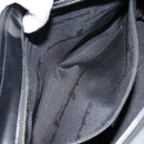 Salvatore Ferragamo Gancini Tote Bag Leather Black Silver Auth BA7066-21