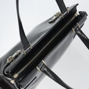 Salvatore Ferragamo Gancini Tote Bag Leather Black Silver Auth BA7066-6