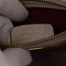 Salvatore Ferragamo Gancini Hand Bag Leather 2way Beige Gold Auth BA7068-12