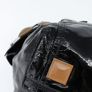 Chloe Audra Tote Bag Enamel Black Gold Auth BA7069-9