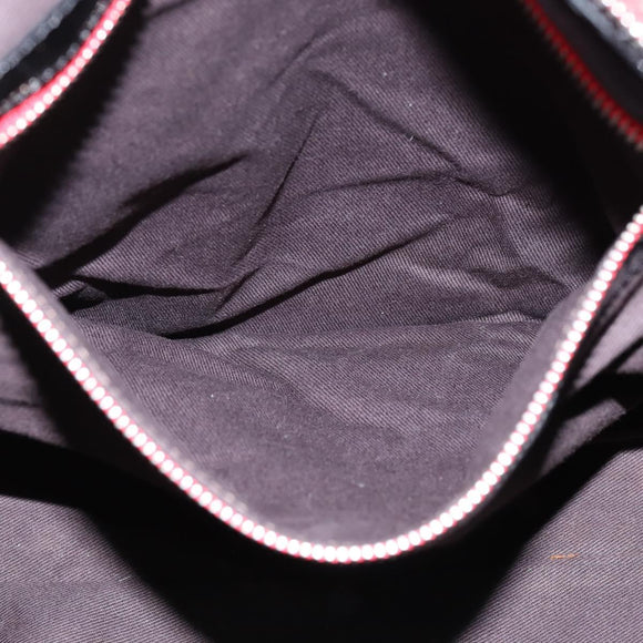 Chloe Audra Tote Bag Enamel Black Gold Auth BA7069