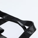 Chloe Audra Tote Bag Enamel Black Gold Auth BA7069-8