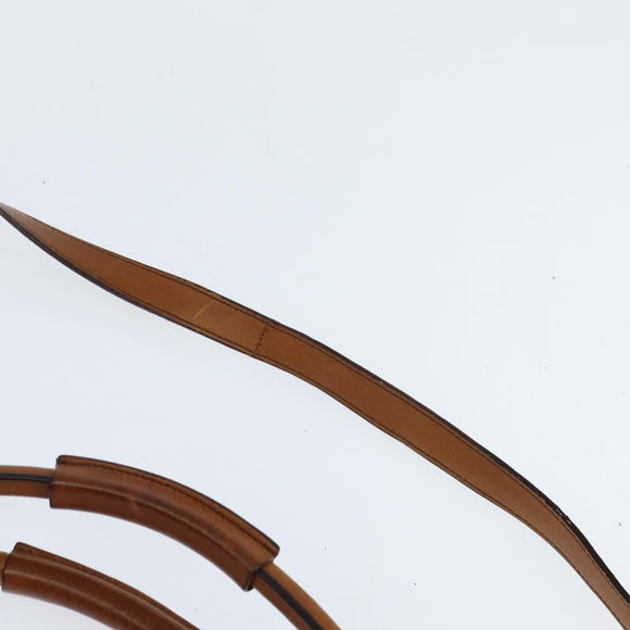 Chloe Margaret Hand Bag Leather 2way Brown Gold Auth BA7073