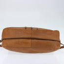 Chloe Margaret Hand Bag Leather 2way Brown Gold Auth BA7073-5