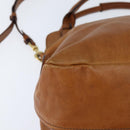 Chloe Margaret Hand Bag Leather 2way Brown Gold Auth BA7073-15