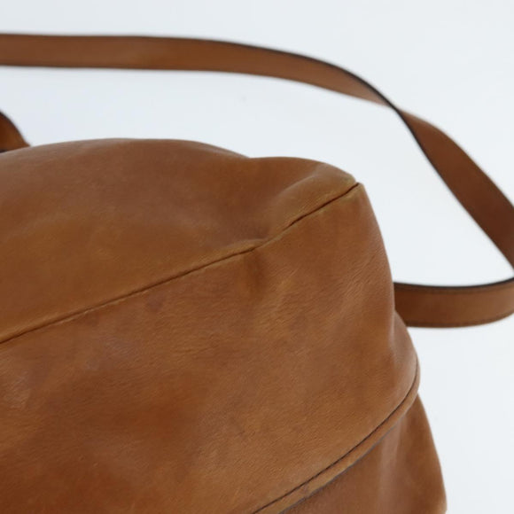 Chloe Margaret Hand Bag Leather 2way Brown Gold Auth BA7073