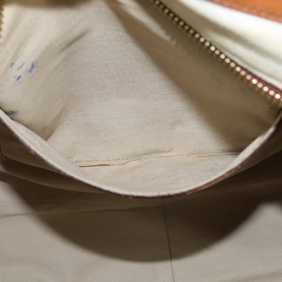 Chloe Margaret Hand Bag Leather 2way Brown Gold Auth BA7073