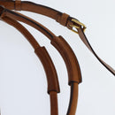 Chloe Margaret Hand Bag Leather 2way Brown Gold Auth BA7073-8