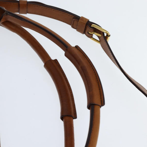 Chloe Margaret Hand Bag Leather 2way Brown Gold Auth BA7073