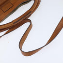 Chloe Margaret Hand Bag Leather 2way Brown Gold Auth BA7073-9