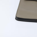 Chloe Fay Shoulder Bag Suede Leather Gray Gold Auth BA7076-9