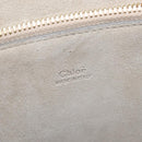 Chloe Fay Shoulder Bag Suede Leather Gray Gold Auth BA7076-18
