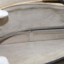 Chloe Fay Shoulder Bag Suede Leather Gray Gold Auth BA7076-11