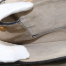 Chloe Fay Shoulder Bag Suede Leather Gray Gold Auth BA7076-20