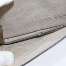 Chloe Fay Shoulder Bag Suede Leather Gray Gold Auth BA7076-21