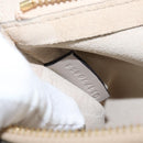 Chloe Fay Shoulder Bag Suede Leather Gray Gold Auth BA7076-12