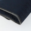 Christian Dior Trotter Canvas Shoulder Bag Navy Gold Auth BA7078-16