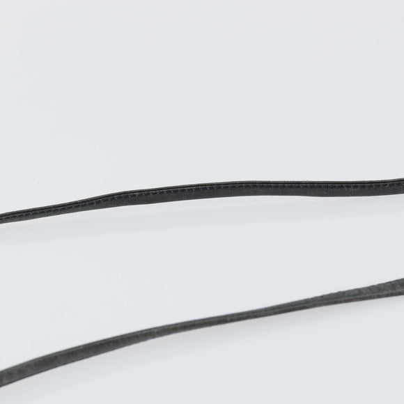 Christian Dior Trotter Canvas Shoulder Bag Navy Gold Auth BA7078