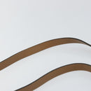 Christian Dior Honeycomb Canvas Shoulder Bag PVC Leather Black Gold Auth BA7079-8