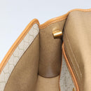 Christian Dior Honeycomb Canvas Shoulder Bag PVC Leather Beige Gold Auth BA7080-20