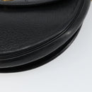 Christian Dior Shoulder Bag Leather Black Gold Auth BA7081-9