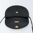 Christian Dior Shoulder Bag Leather Black Gold Auth BA7081-11