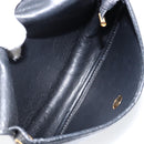 Christian Dior Shoulder Bag Leather Black Gold Auth BA7081-12