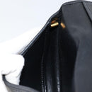 Christian Dior Shoulder Bag Leather Black Gold Auth BA7081-19