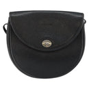 Christian Dior Shoulder Bag Leather Black Gold Auth BA7081-13