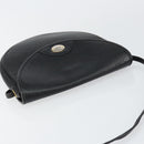 Christian Dior Shoulder Bag Leather Black Gold Auth BA7081-6