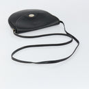 Christian Dior Shoulder Bag Leather Black Gold Auth BA7081-7