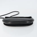 Christian Dior Shoulder Bag Leather Black Gold Auth BA7081-5