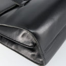 Christian Dior Shoulder Bag Leather Black Gold Auth BA7082-14