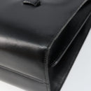 Christian Dior Shoulder Bag Leather Black Gold Auth BA7082-15