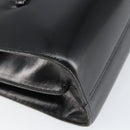 Christian Dior Shoulder Bag Leather Black Gold Auth BA7082-16